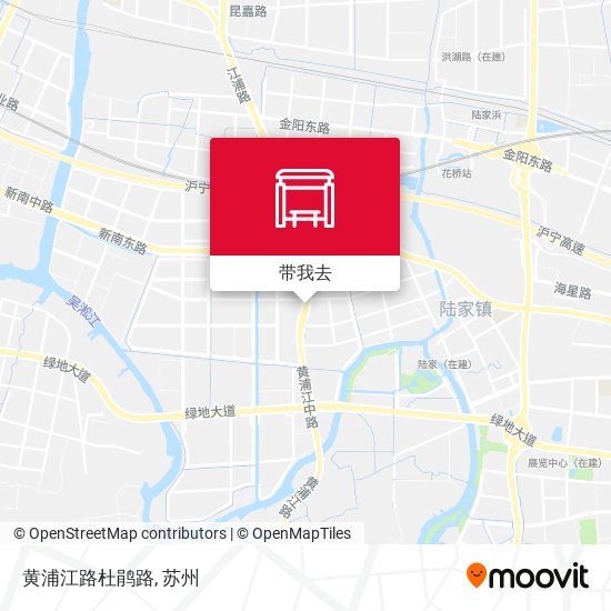 黄浦江路杜鹃路地图