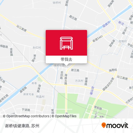 谢桥镇健康路地图