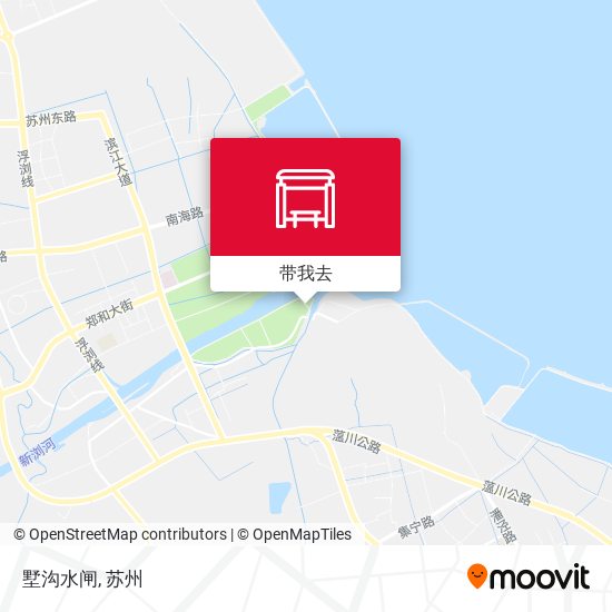 墅沟水闸地图