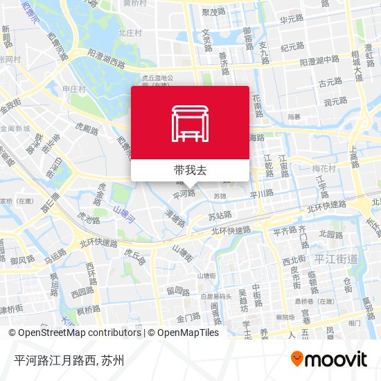 平河路江月路西地图