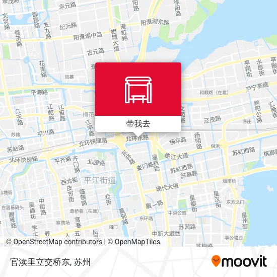 官渎里立交桥东地图