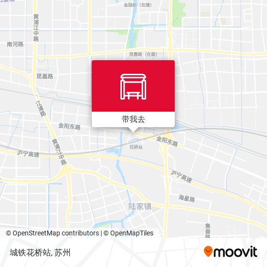 城铁花桥站地图