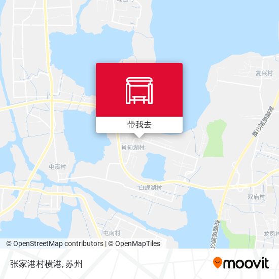 张家港村横港地图