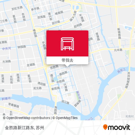 金胜路新江路东地图