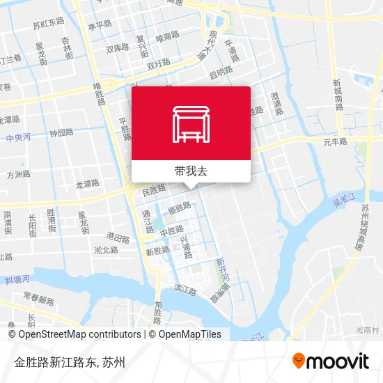 金胜路新江路东地图