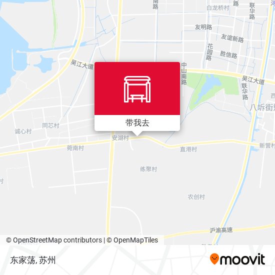 东家荡地图