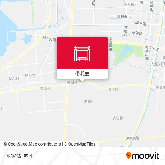 东家荡地图