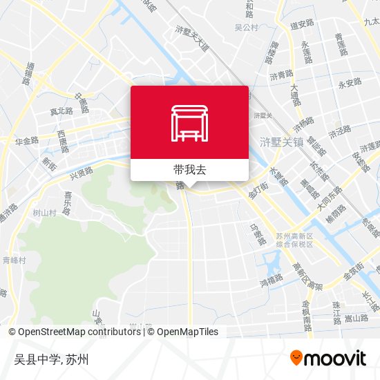 吴县中学地图
