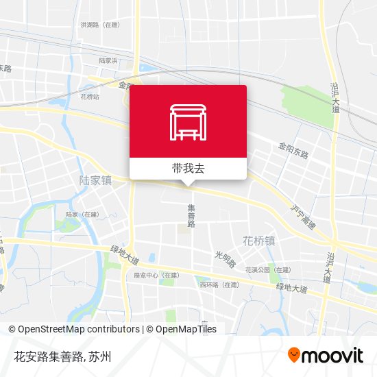 花安路集善路地图