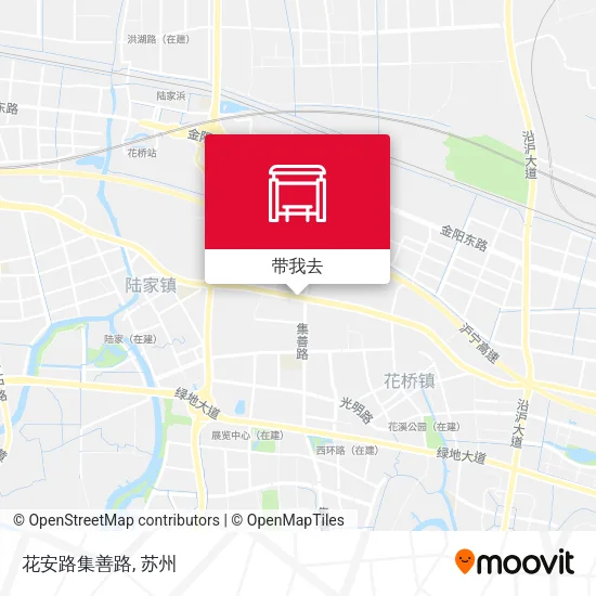 花安路集善路地图
