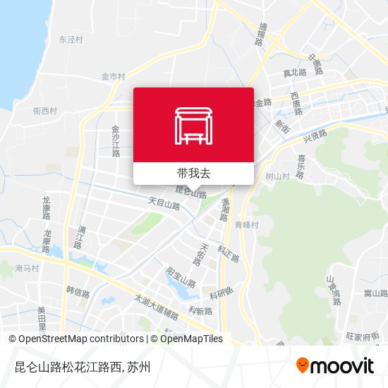 昆仑山路松花江路西地图