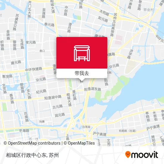 相城区行政中心东地图