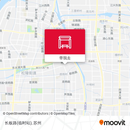 长板路(临时站)地图