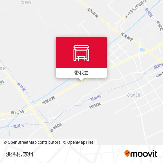 洪泾村地图