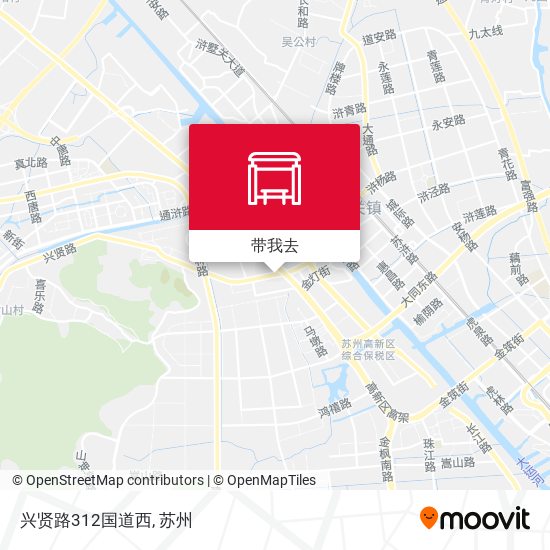 兴贤路312国道西地图