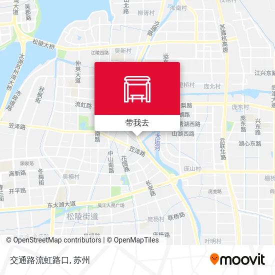 交通路流虹路口地图