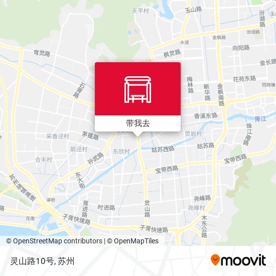 灵山路10号地图