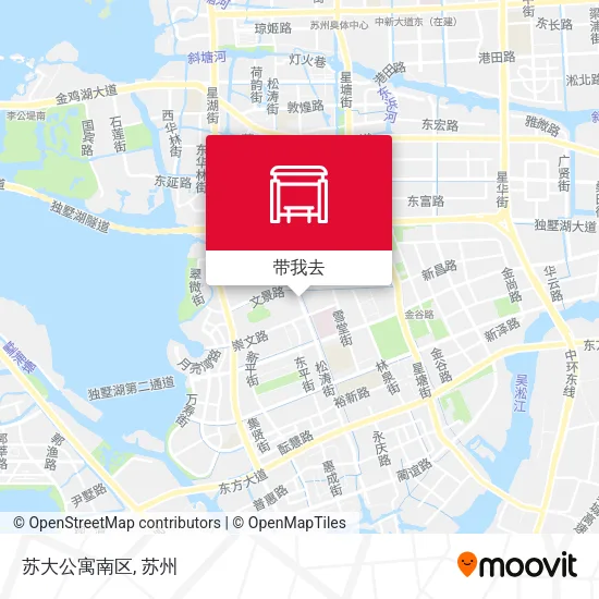 苏大公寓南区地图