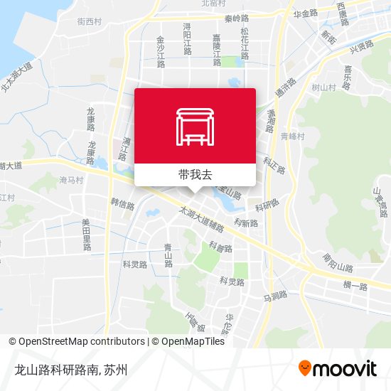 龙山路科研路南地图