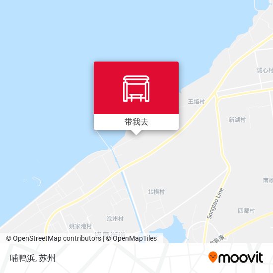 哺鸭浜地图