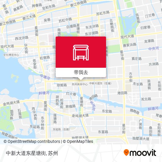 中新大道东星塘街地图