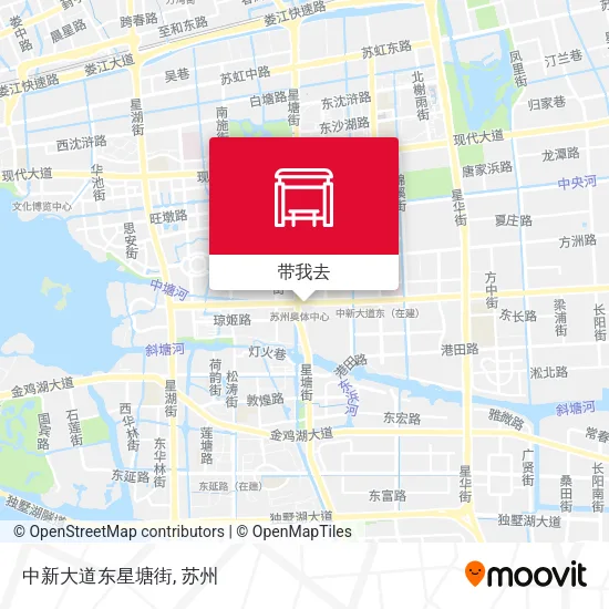 中新大道东星塘街地图