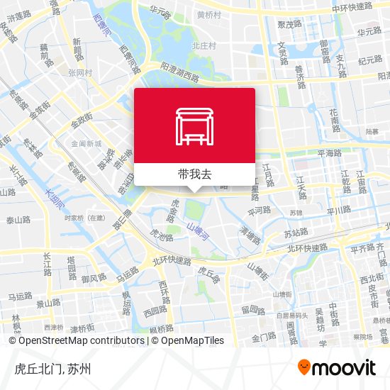 虎丘北门地图