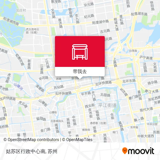 姑苏区行政中心南地图