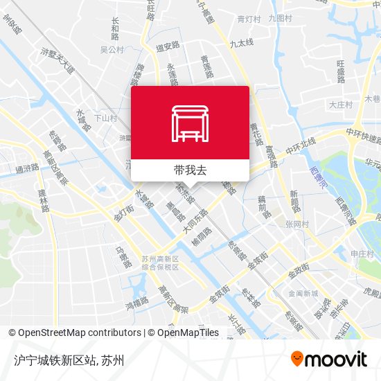 沪宁城铁新区站地图