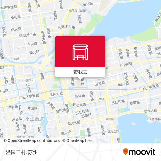 泾园二村地图