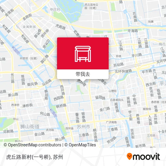 虎丘路新村(一号桥)地图