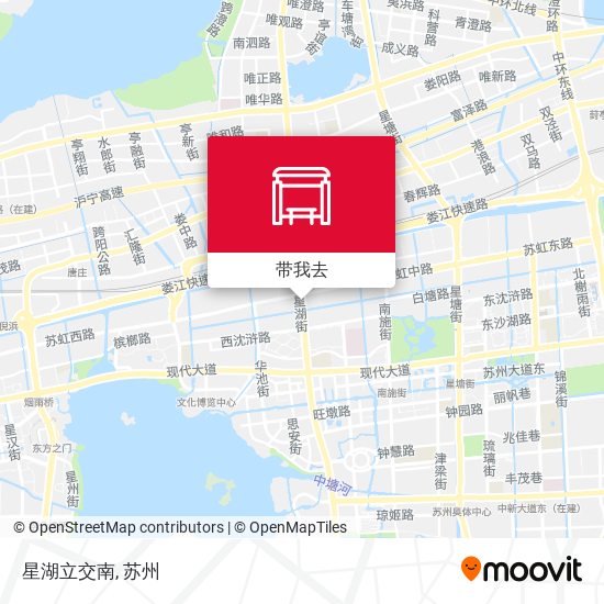 星湖立交南地图