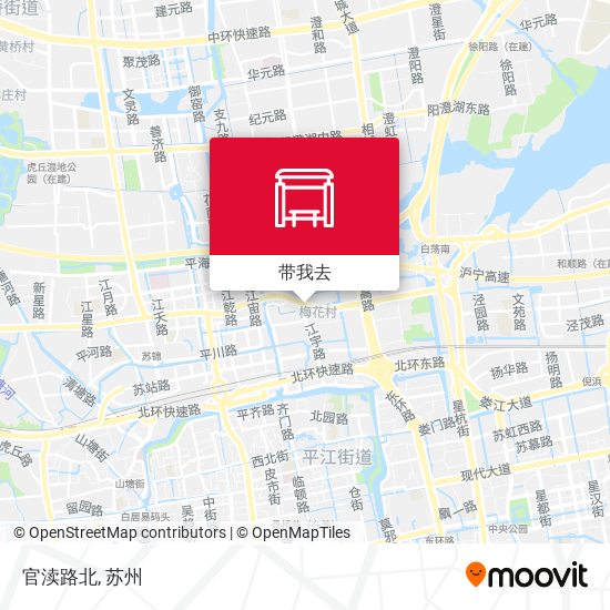 官渎路北地图