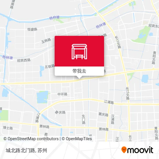 城北路北门路地图