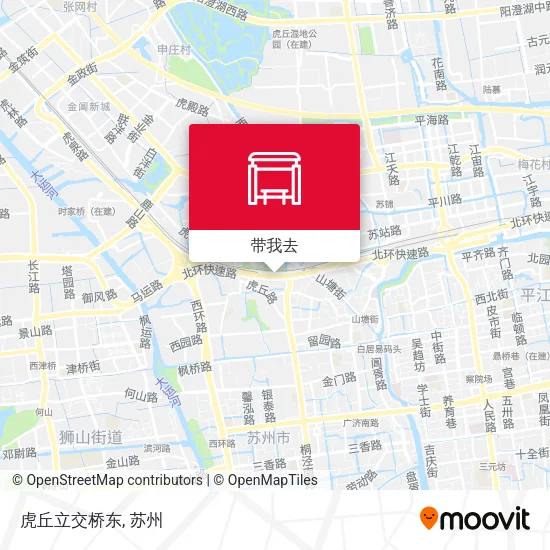 虎丘立交桥东地图