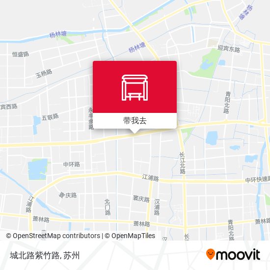 城北路紫竹路地图