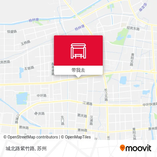 城北路紫竹路地图