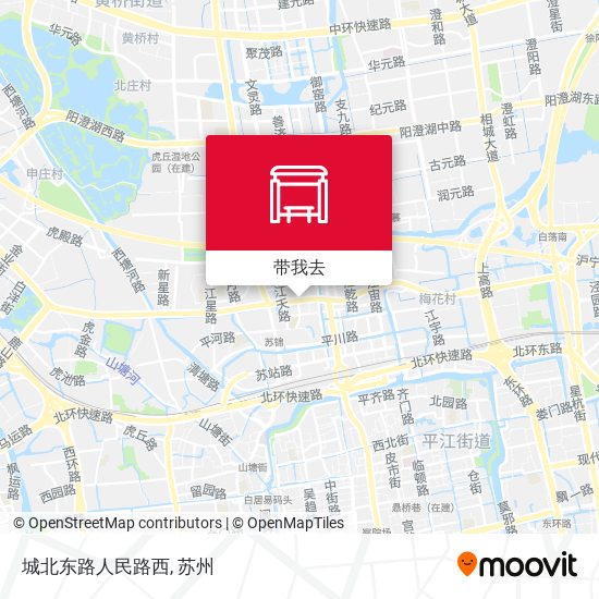 城北东路人民路西地图