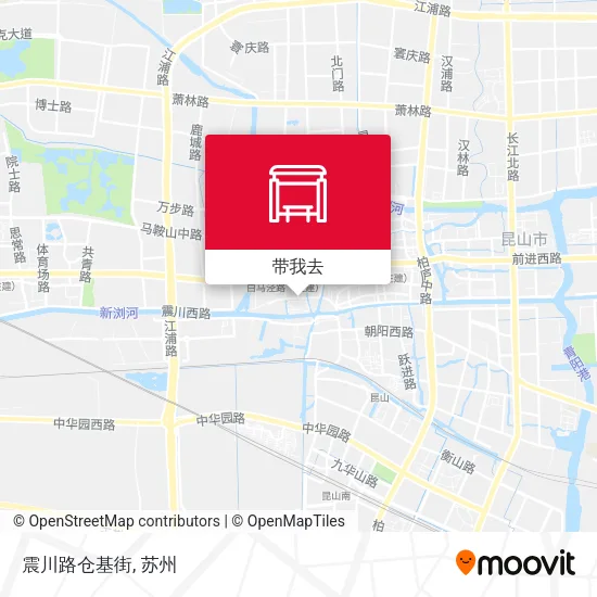 震川路仓基街地图