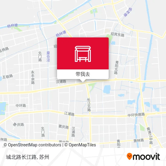 城北路长江路地图