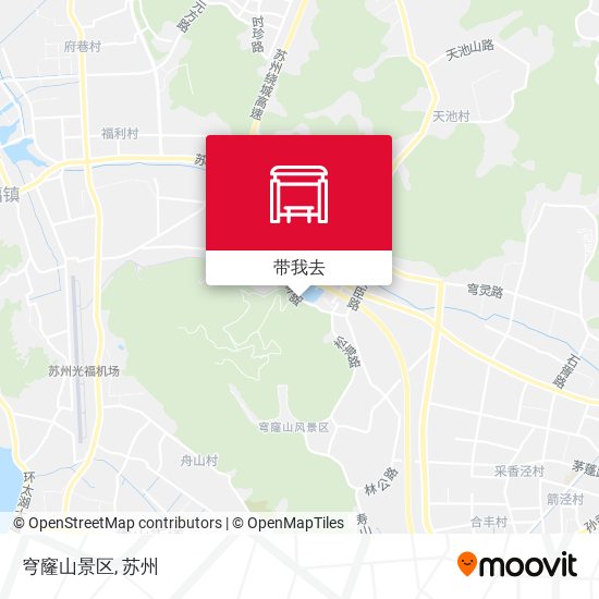 穹窿山景区地图