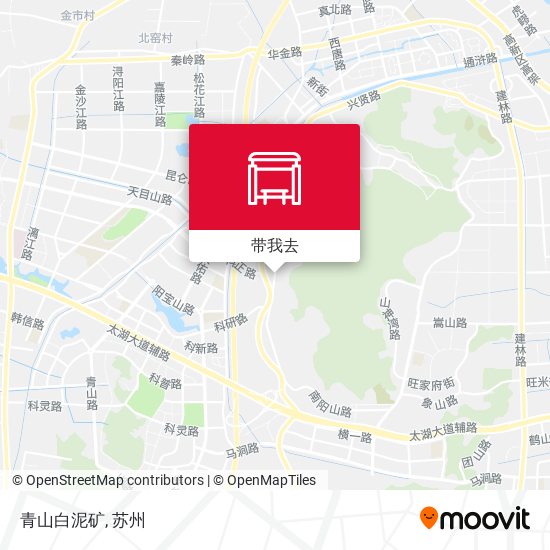 青山白泥矿地图