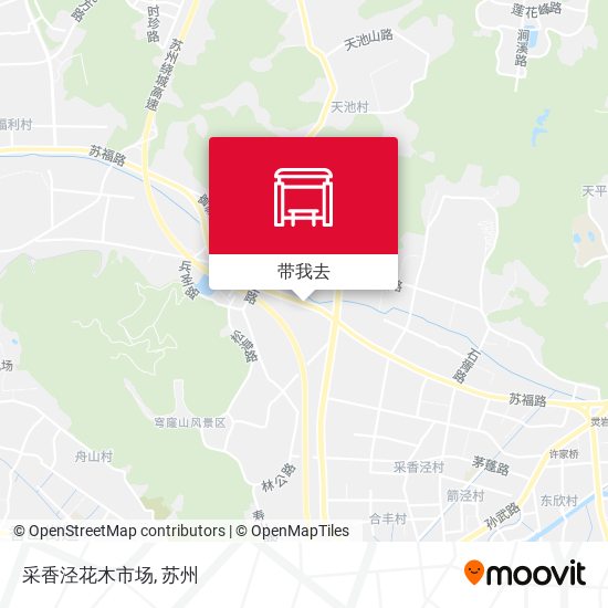 采香泾花木市场地图