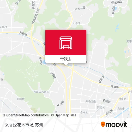 采香泾花木市场地图