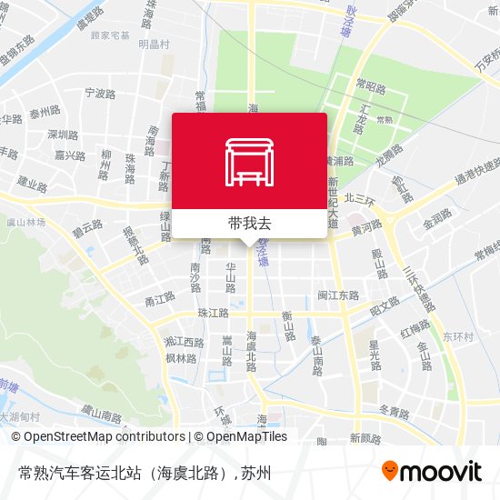 常熟汽车客运北站（海虞北路）地图