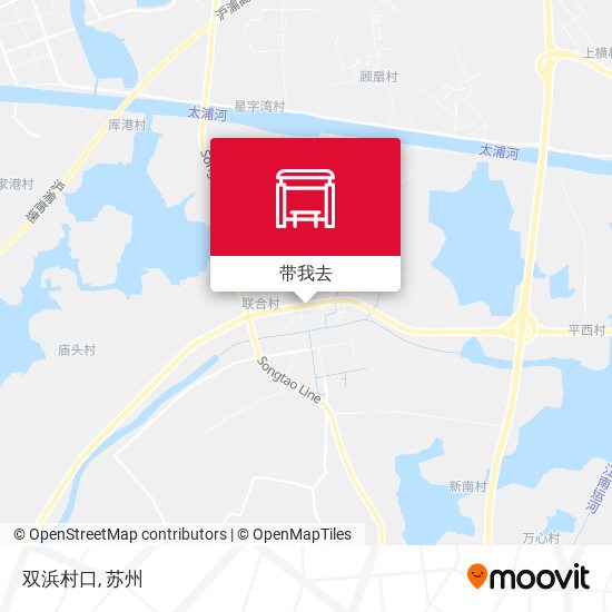 双浜村口地图
