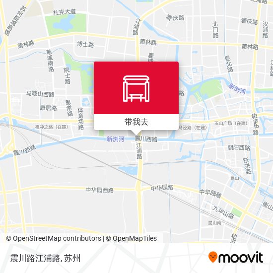 震川路江浦路地图