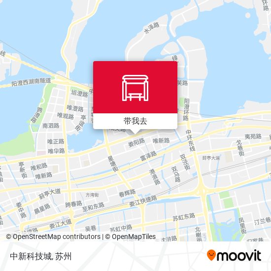 中新科技城地图