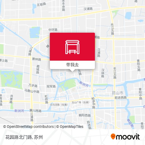 花园路北门路地图