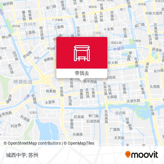 城西中学地图